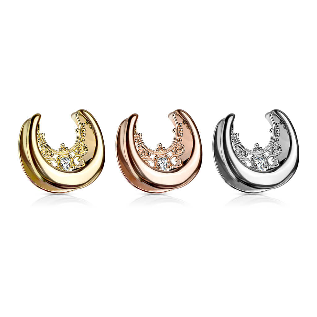 Tunnel Saddle Flowers Zirconia Silver - Image 5