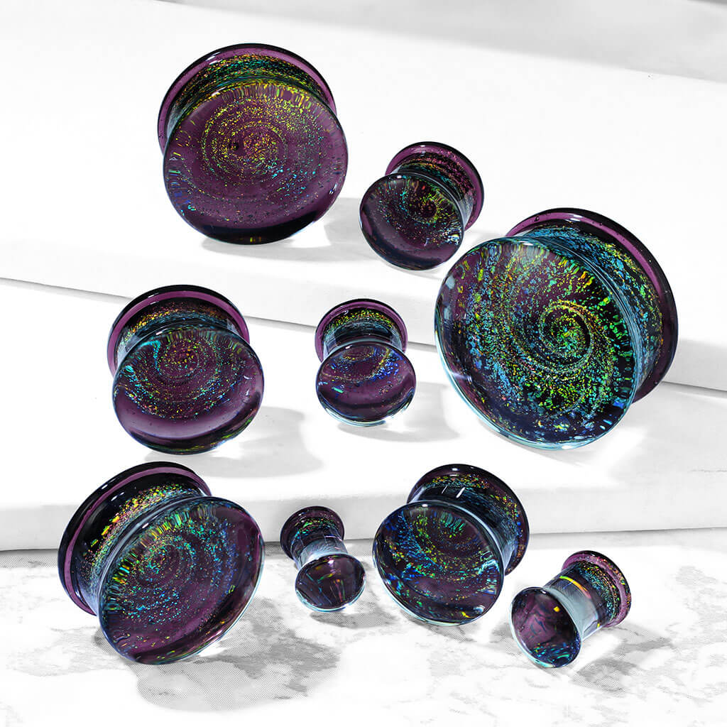 Glass Plug Galaxy Swirl Glass - Image 4