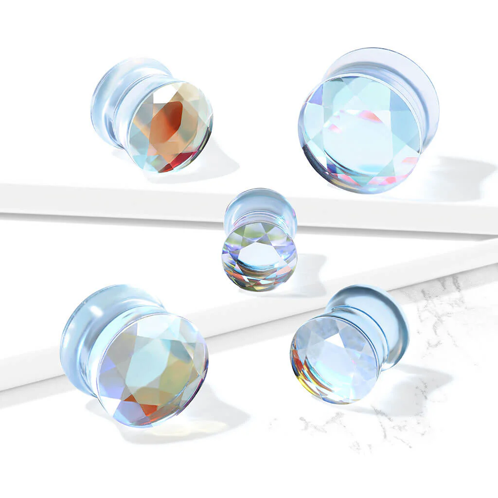 Glass Plug Iridescent Glass - Image 4