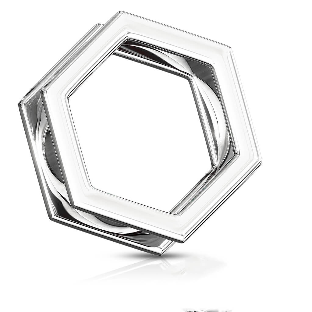 Tunnel Hexagon Silver - Image 3
