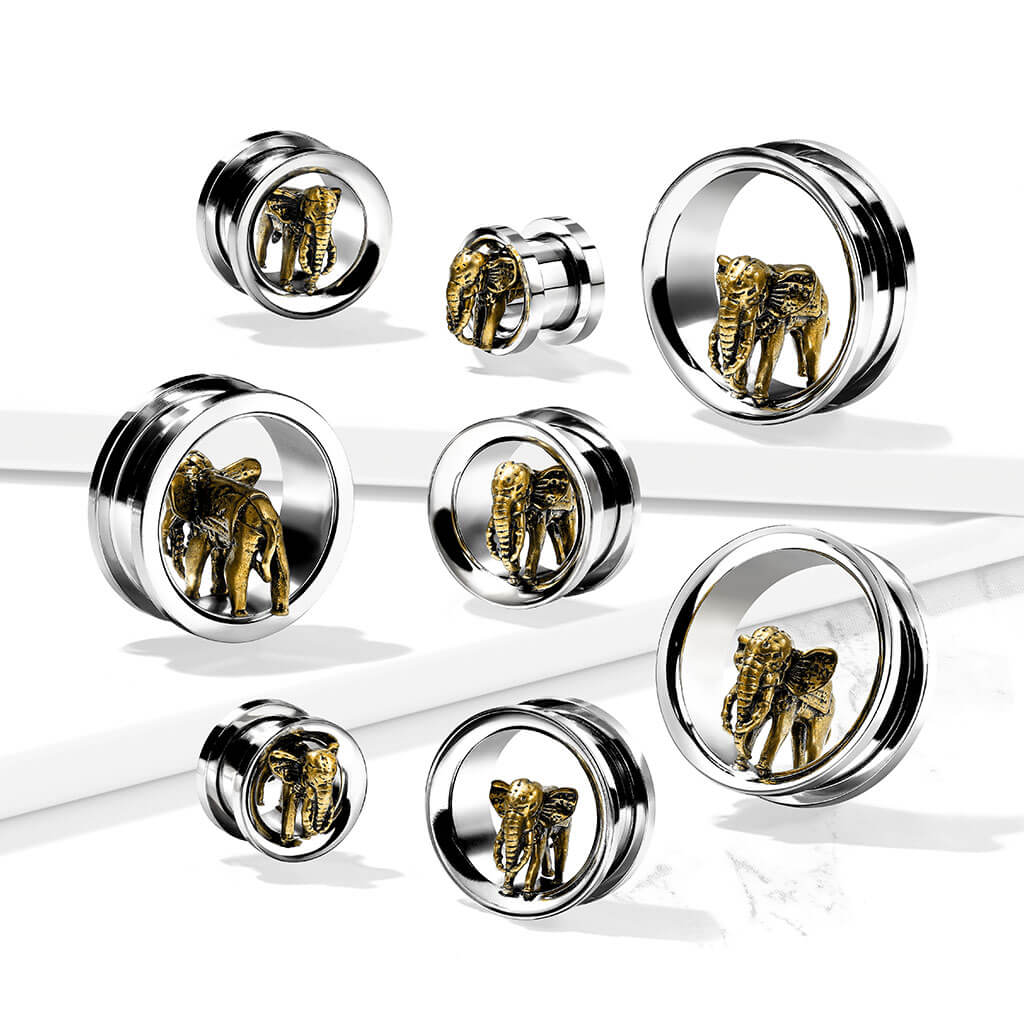Plug Elephant Gold - Image 3