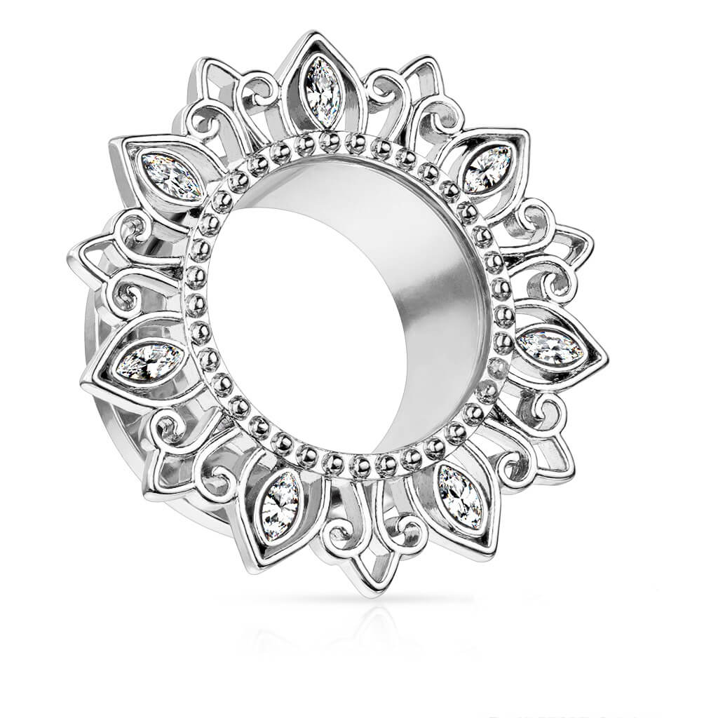 Tunnel Lotus Flower Zirconia Gold - Image 4
