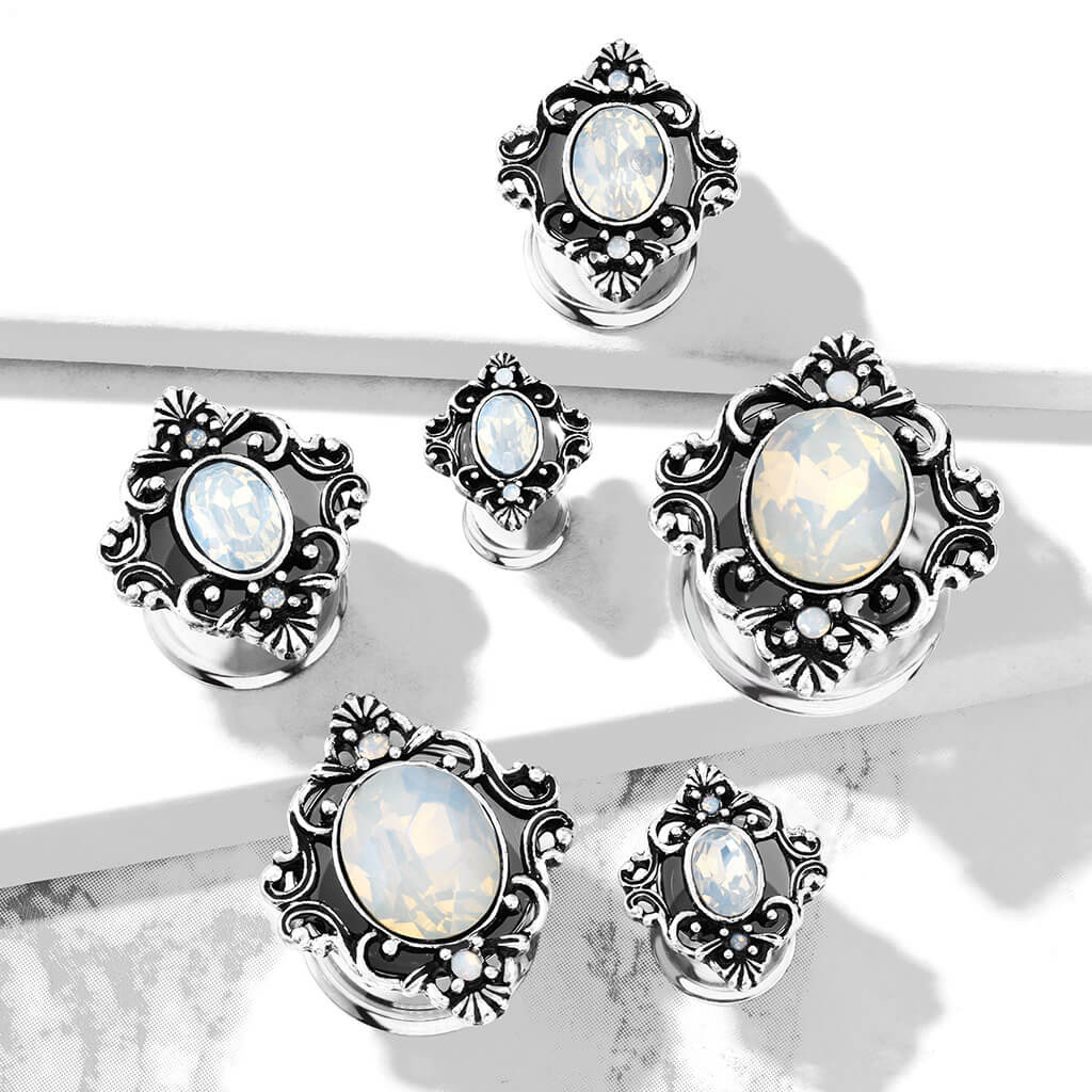 Plug Oval Opal Silver - Image 4