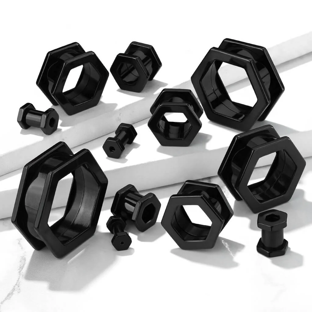 Tunnel Hexagon Black - Image 5