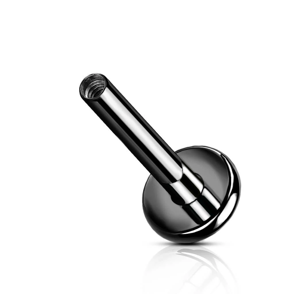 labret base with flat back Internally Threaded - Image 4