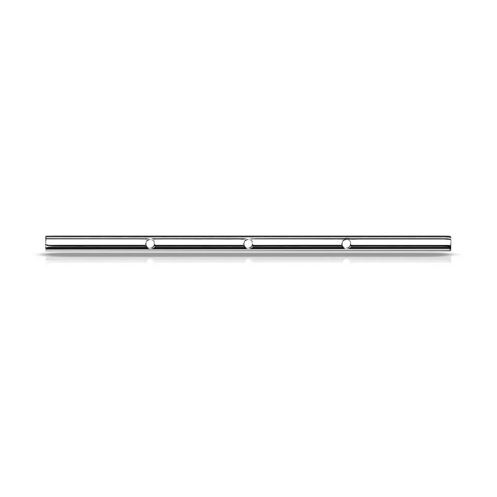 Titanium barbell pin with 3 holes Internally Threaded - Image 2