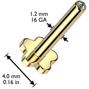 Titanium base flower Internally Threaded - Image 2