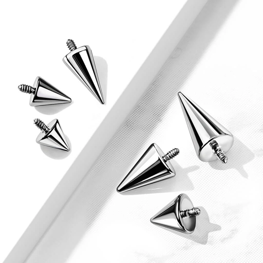 top spike silver Internally Threaded - Image 2