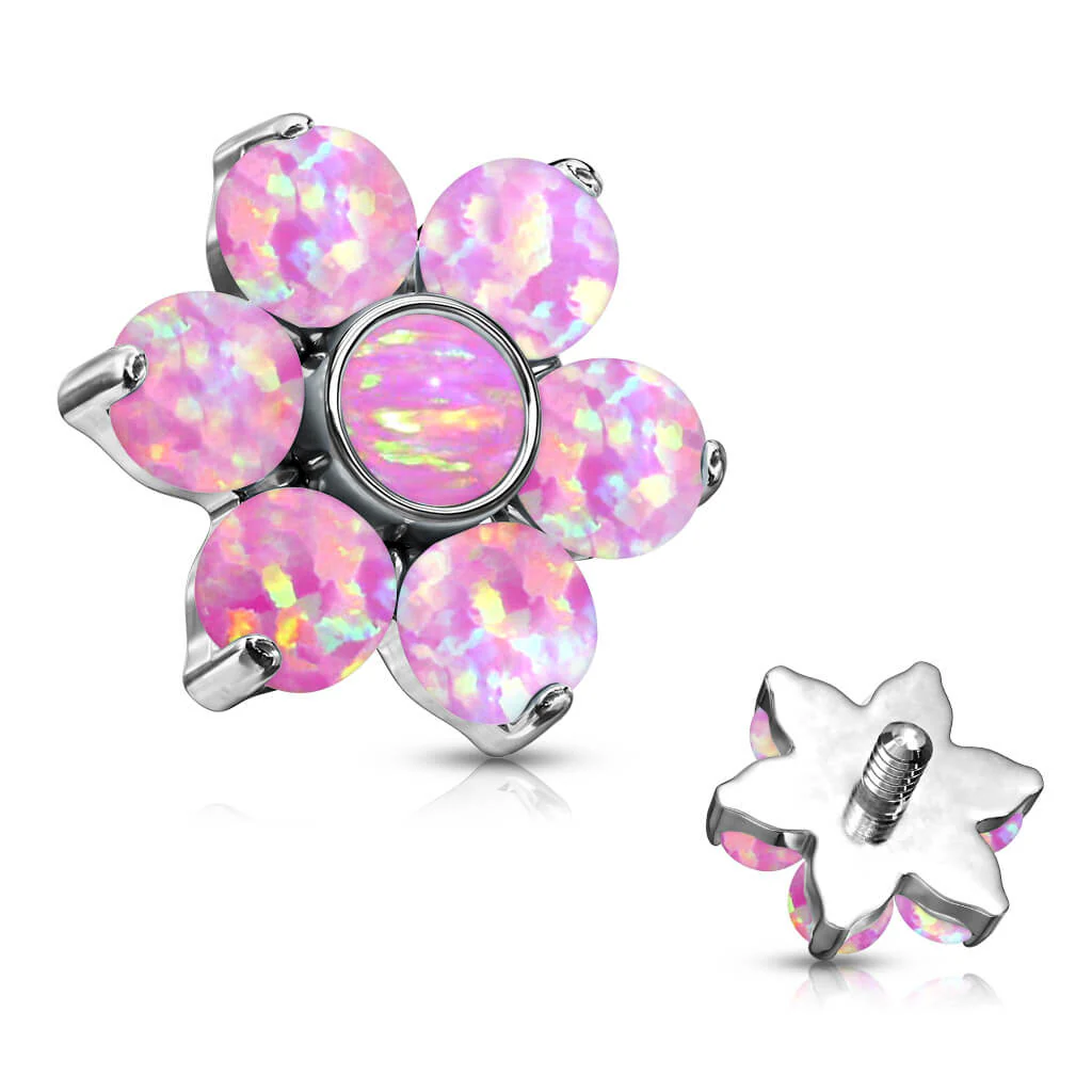 top flower opal prong setting Internally Threaded - Image 6