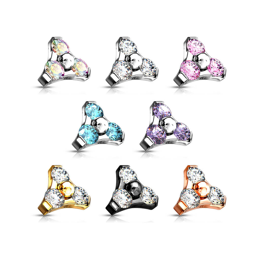 top triangle zirconia Internally Threaded - Image 3