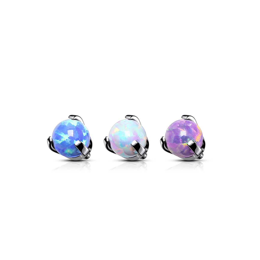 top ball opal claw setting Internally Threaded - Image 2
