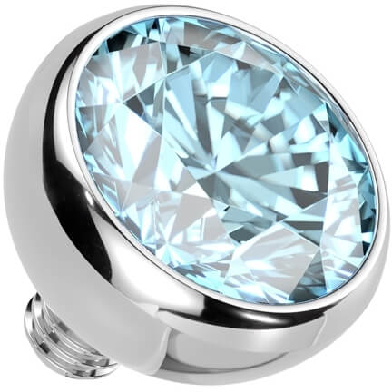 Titanium top ball zirconia bezel setting Internally Threaded - Image 10
