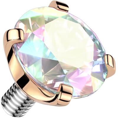 Titanium top zirconia prong setting Internally Threaded - Image 11