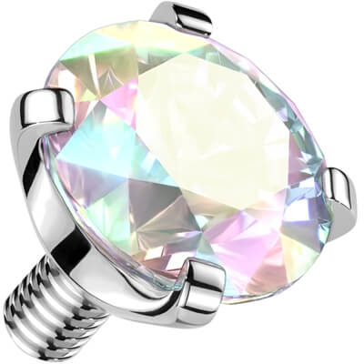 Titanium top zirconia prong setting Internally Threaded - Image 5