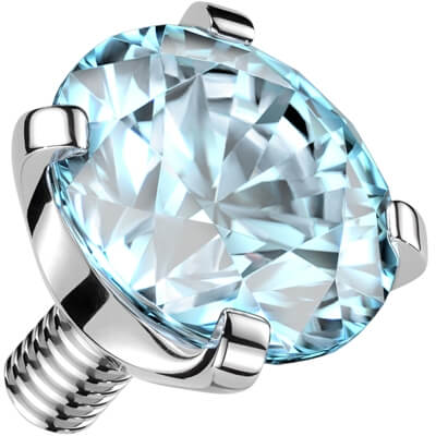Titanium top zirconia prong setting Internally Threaded - Image 9
