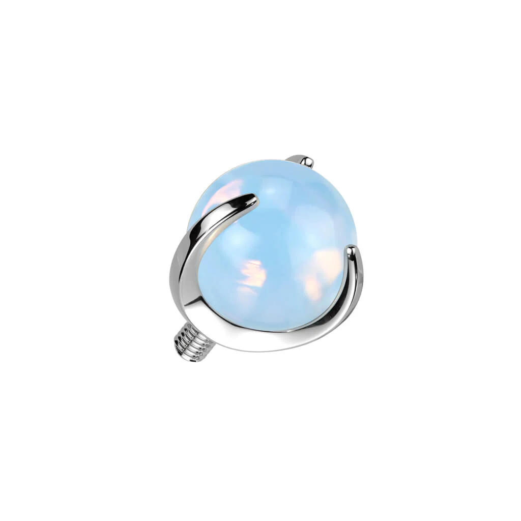 Titanium top ball semi-precious stone Internally Threaded - Image 6