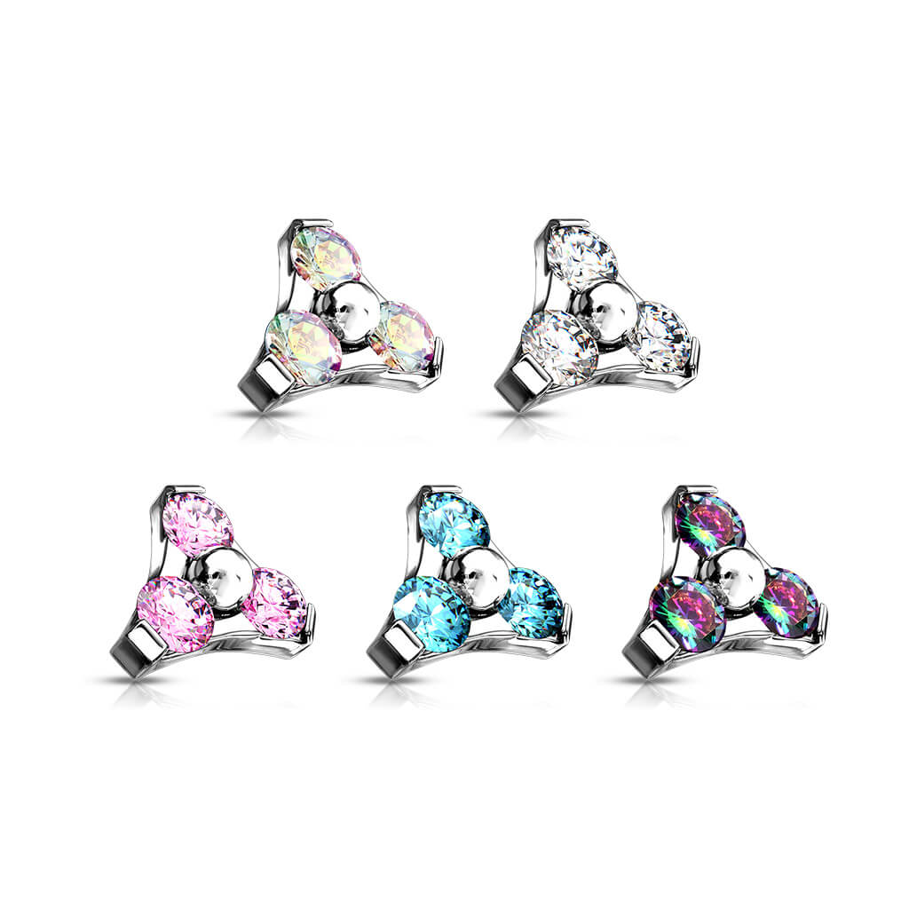 Titanium Top Triangle Zirconia Internally Threaded - Image 3