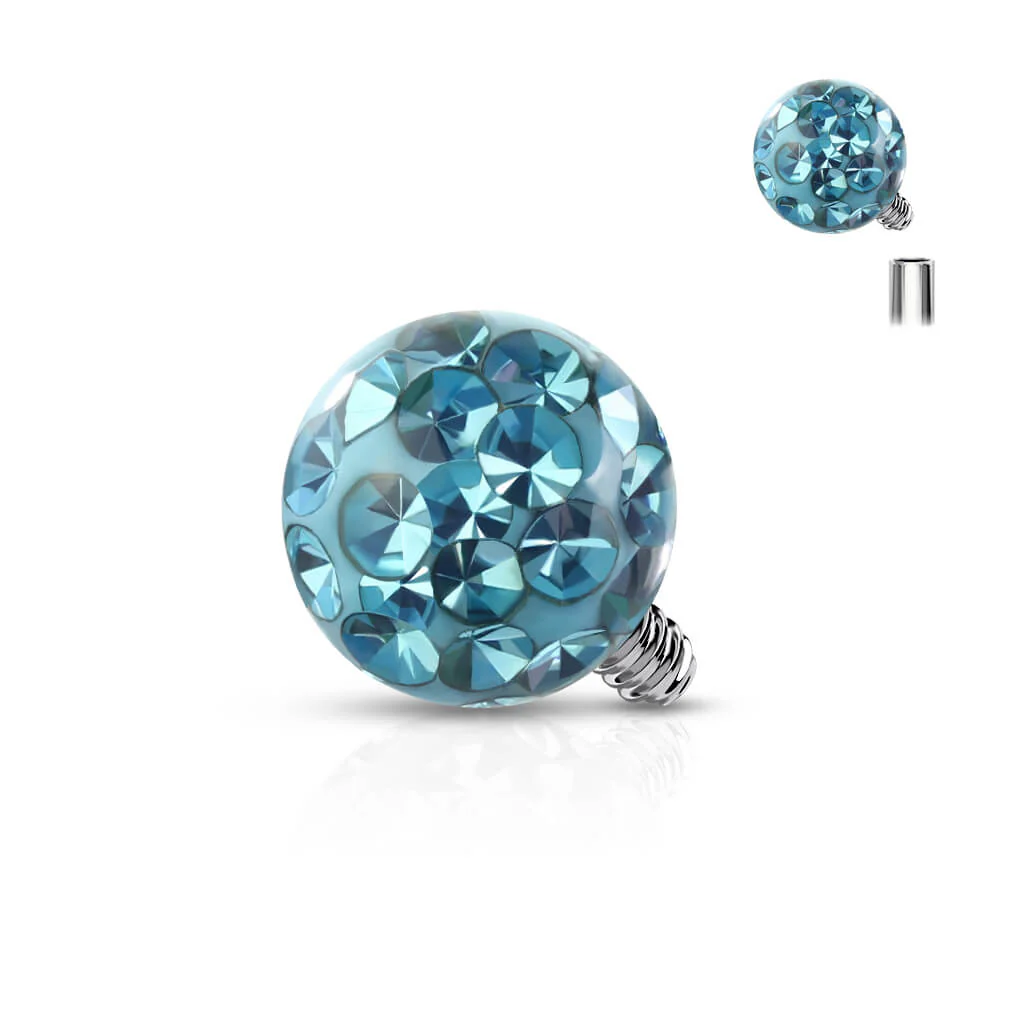 Titanium top ball with epoxy coating Internally Threaded - Image 5