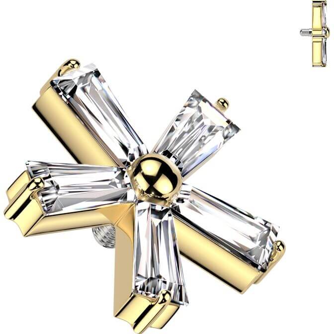 Titanium top flower zirconia Internally Threaded - Image 4