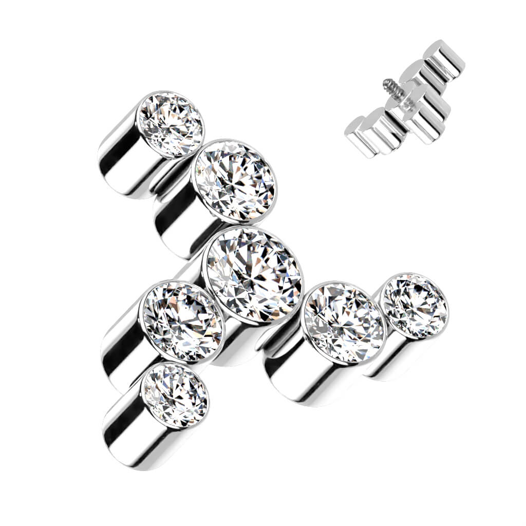 Titanium top swirl zirconias Internally Threaded - Image 2