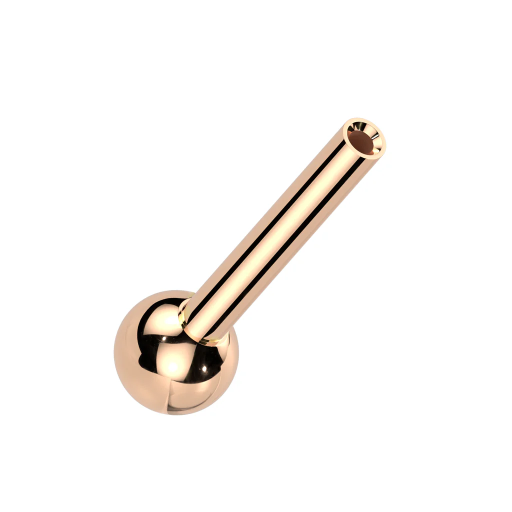 Titanium barbell bar with one ball Push-In - Image 5