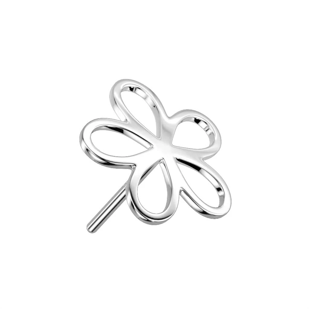 Solid Gold 14 Carat Top Flower Push-In - Image 2