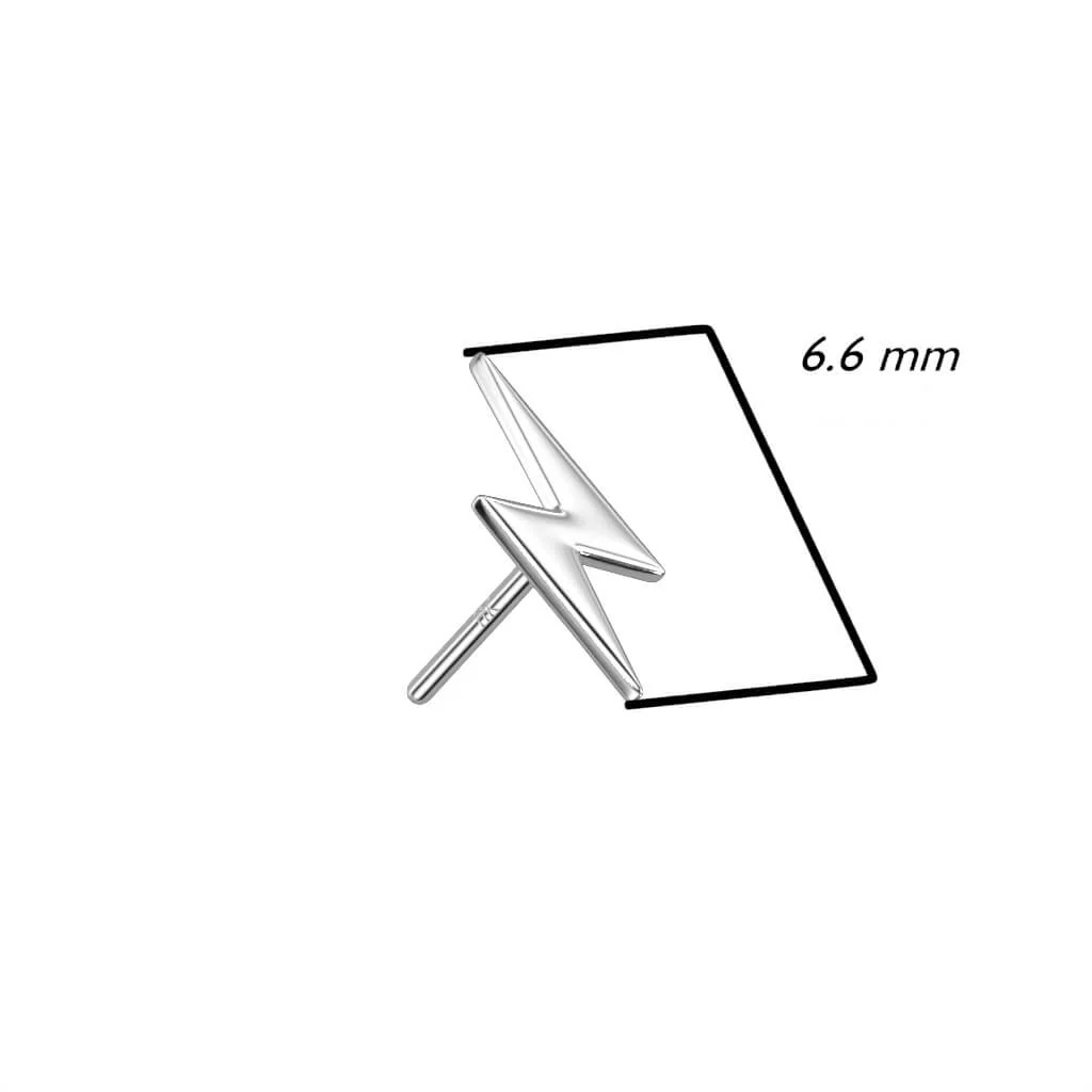 Solid Gold 14 Carat top lightning bolt Push-In - Image 3