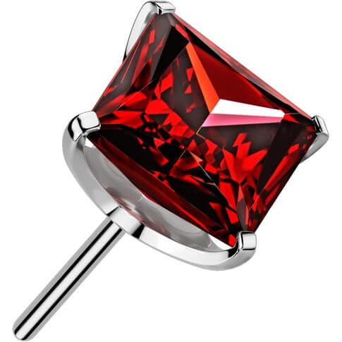Titanium top square zirconia prong setting Push-In - Image 12