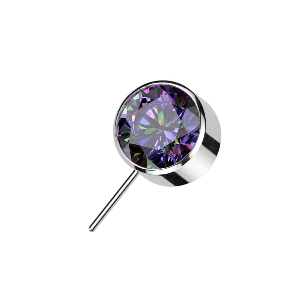 Titanium top ball zirconia bezel setting Push-In - Image 10