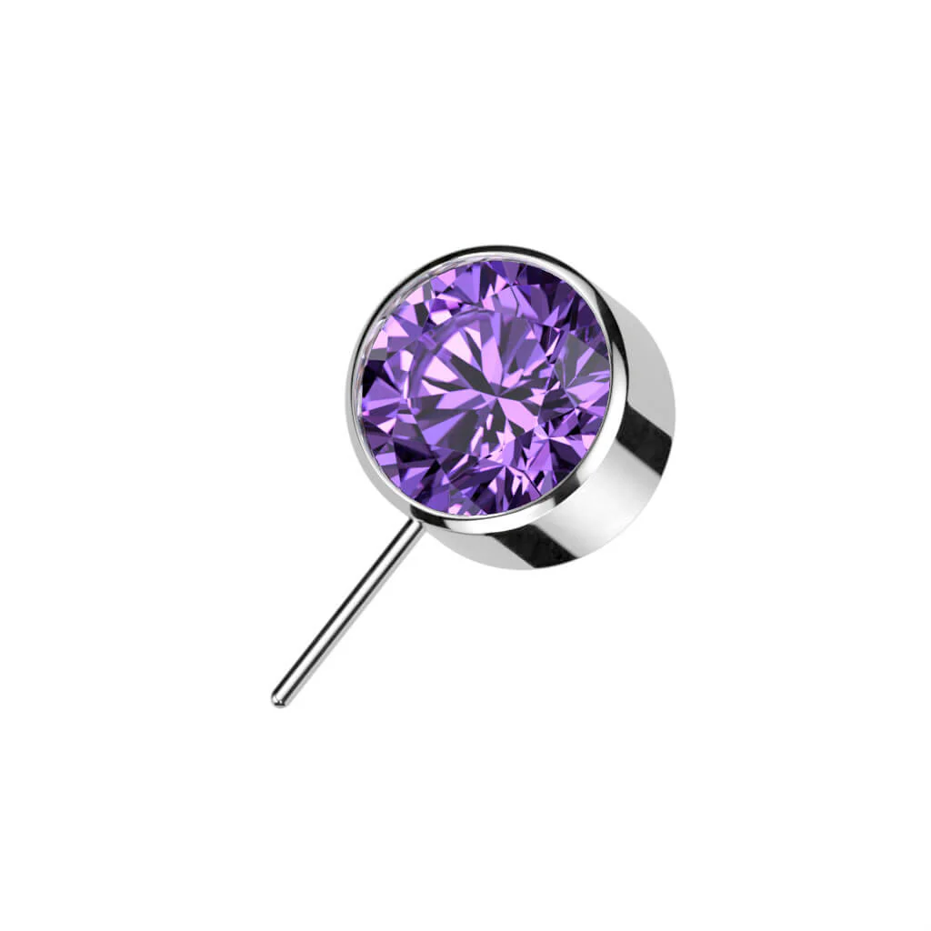 Titanium top ball zirconia bezel setting Push-In - Image 7