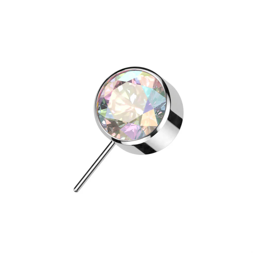 Titanium top ball zirconia bezel setting Push-In - Image 8