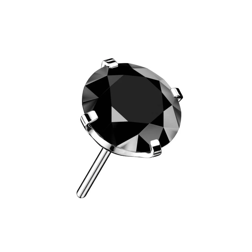 Titanium top round zirconia prong setting Push-In - Image 7
