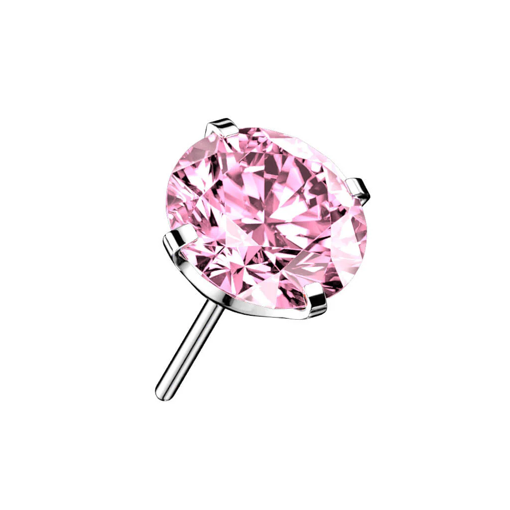 Titanium top round zirconia prong setting Push-In - Image 9