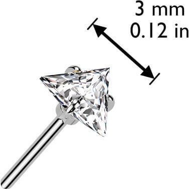 Titanium top triangle zirconia Push-In - Image 2