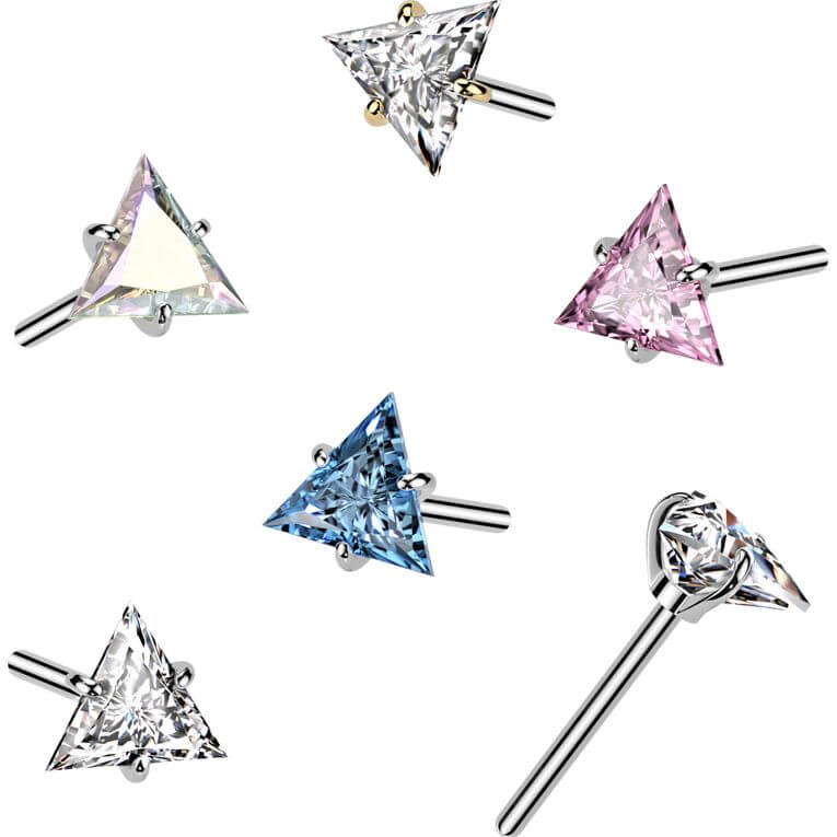 Titanium top triangle zirconia Push-In - Image 3
