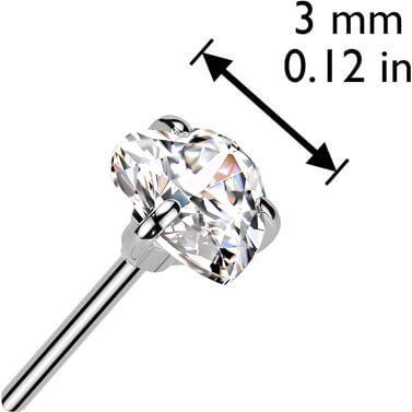 Titanium top heart zirconia Push-In - Image 2