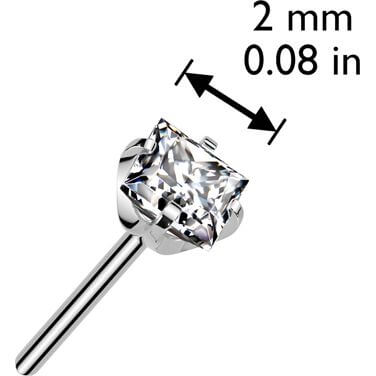 Titanium top square zirconia Push-In - Image 2