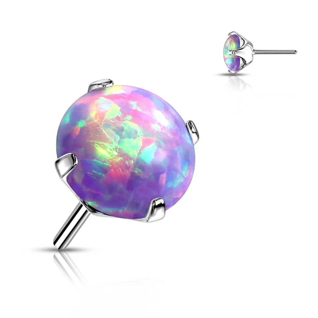 Titanium top round opal prong setting Push-In - Image 7
