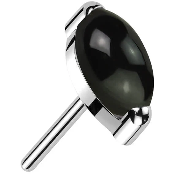 Titanium Marquise Cut Semi Precious Stone Push-In - Image 4