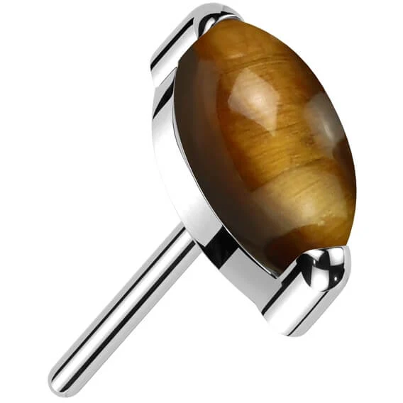 Titanium Marquise Cut Semi Precious Stone Push-In - Image 6