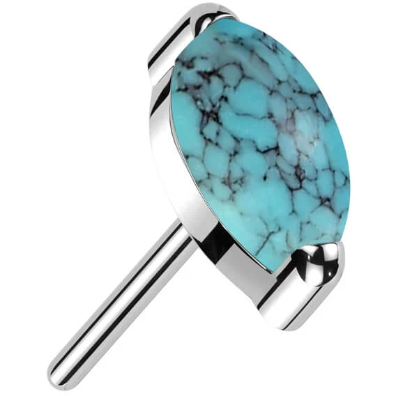 Titanium Marquise Cut Semi Precious Stone Push-In - Image 7
