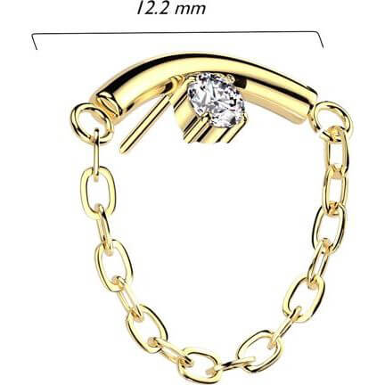 Titanium top chain zirconia Push-In - Image 2