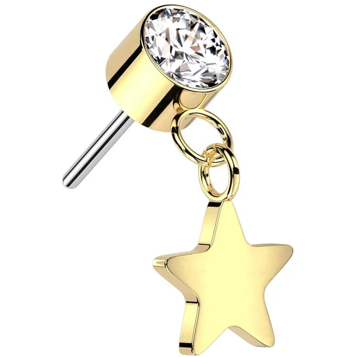 Titanium Star dangle Zirconia Push-In - Image 4