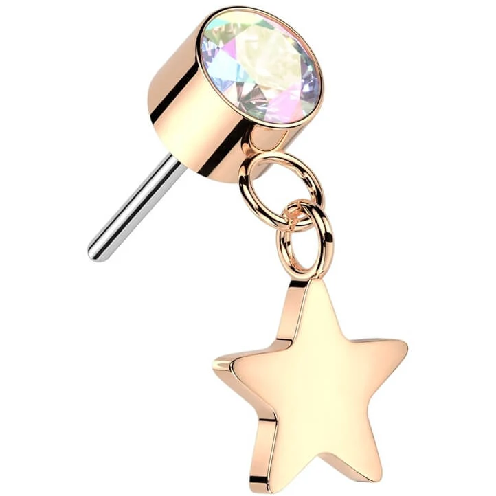 Titanium Star dangle Zirconia Push-In - Image 5