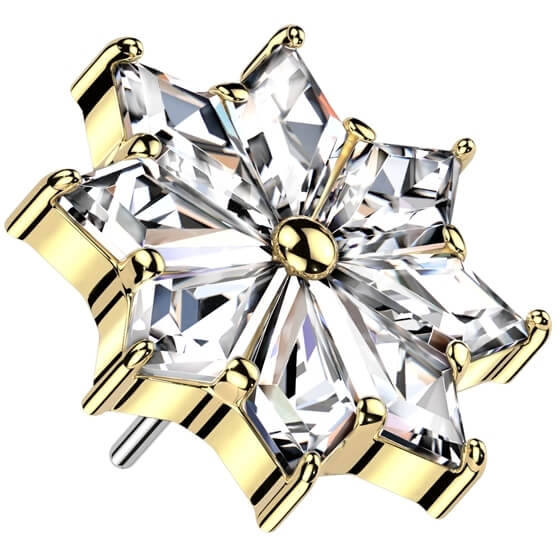 Titanium top flower zirconias Push-In - Image 4