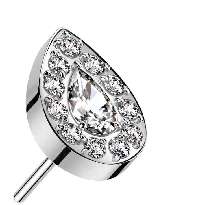 Titanium top teardrop zirconia Push-In - Image 3