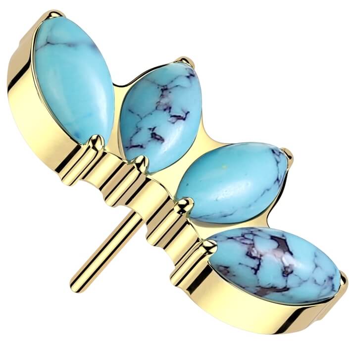 Titanium top marquise cut opal Push-In - Image 6