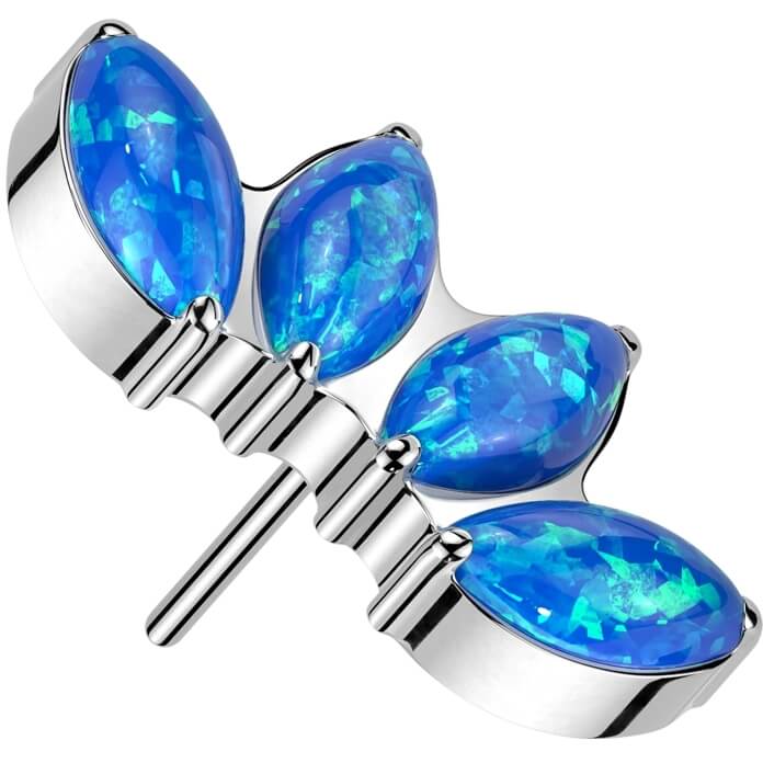 Titanium top marquise cut opal Push-In - Image 7