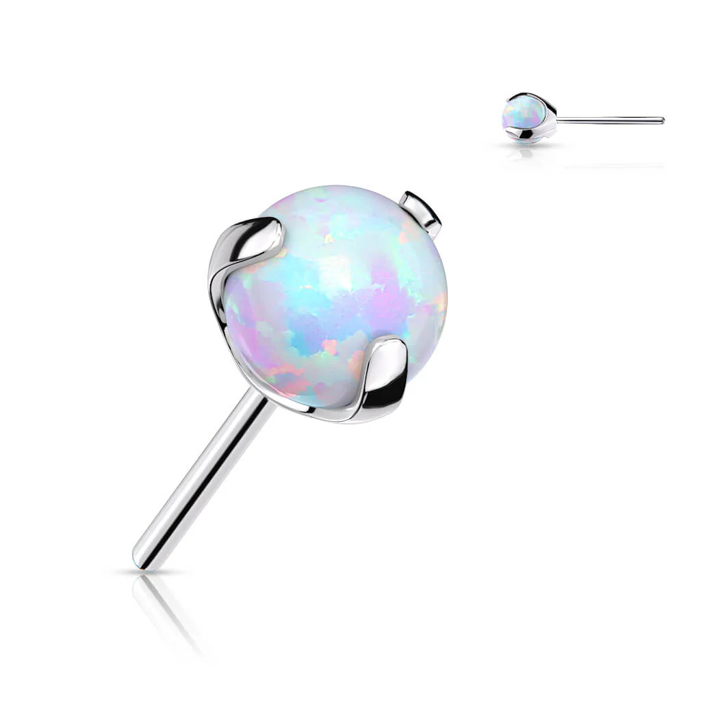 Titanium top ball opal claw setting Push-In - Image 4