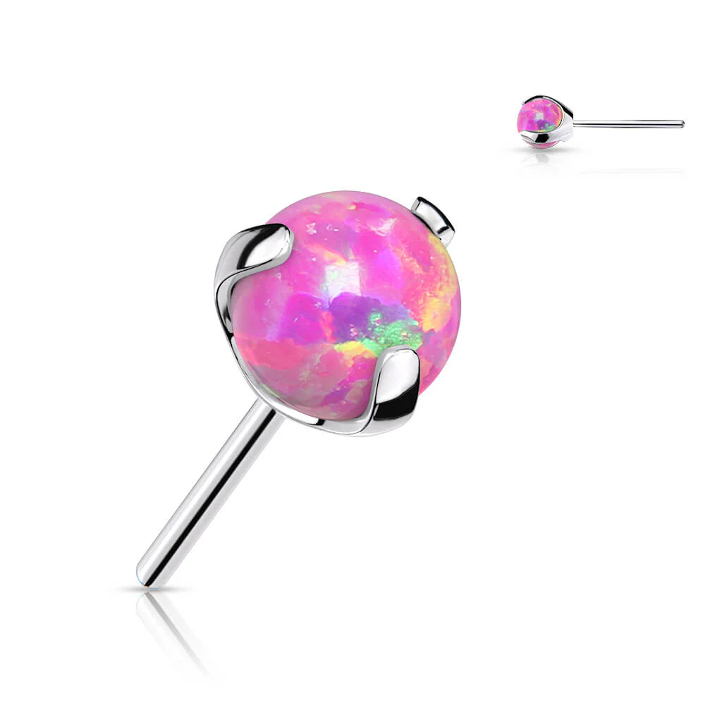 Titanium top ball opal claw setting Push-In - Image 6